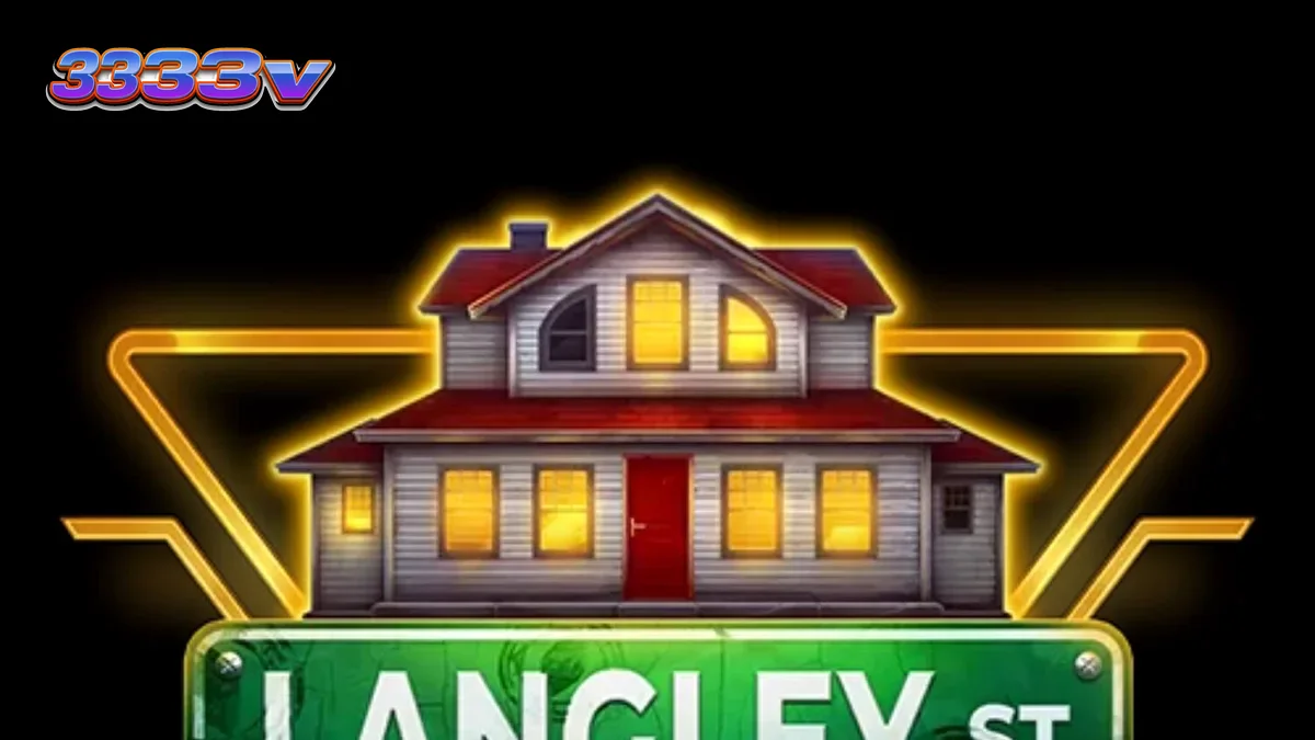 Tampilan antarmuka slot Langley Street 23 dengan tema investigasi konspirasi